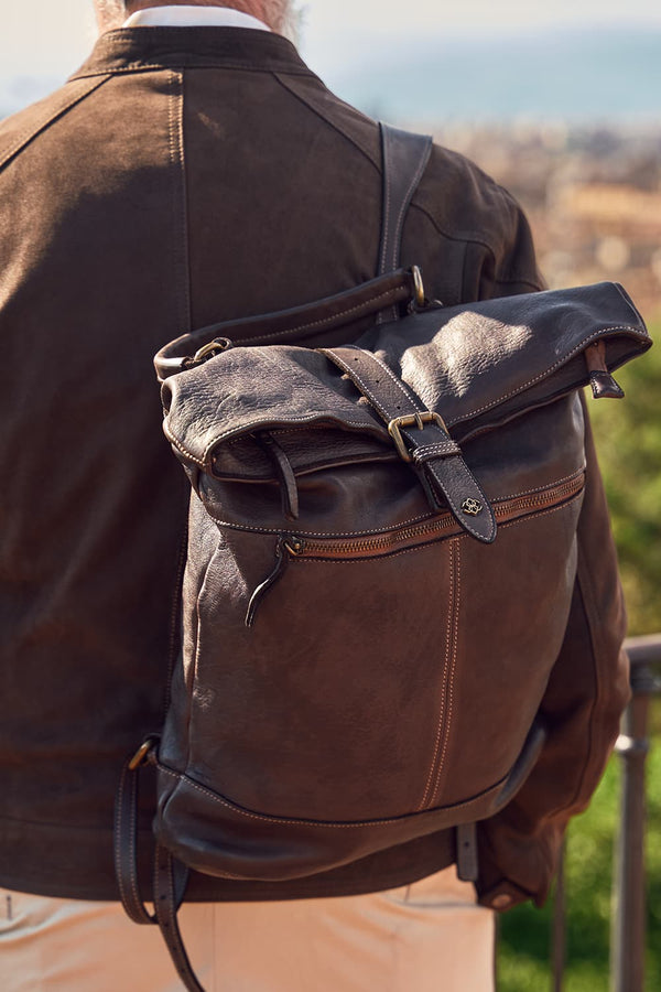 Grosseto Gold zaino 100% vera pelle Made in Italy - Barone Firenze