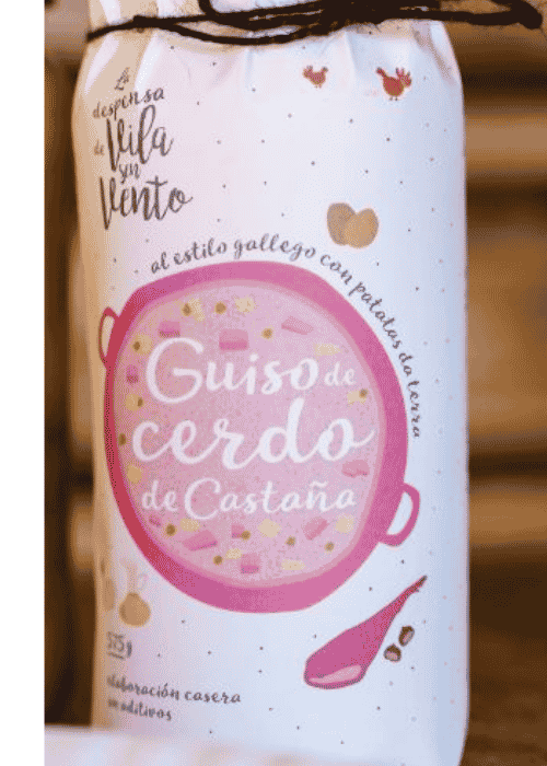 Guiso de cerdo gallego alimentado con castañas y patatas 575 g