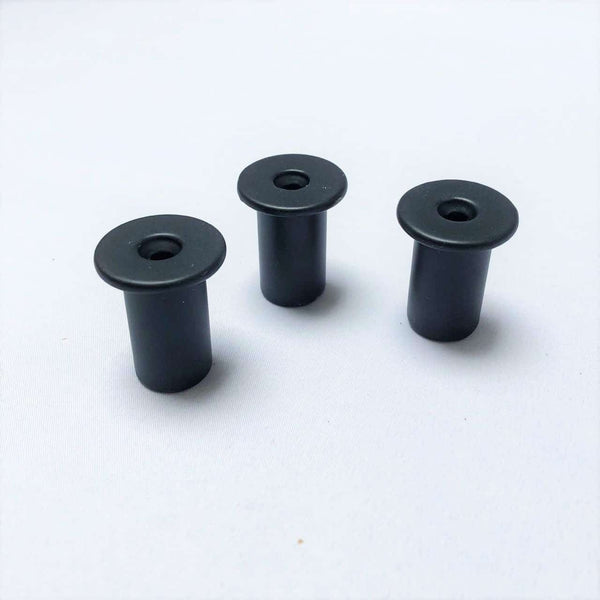 Crochets industriels noir mat (ronds) - Ensemble