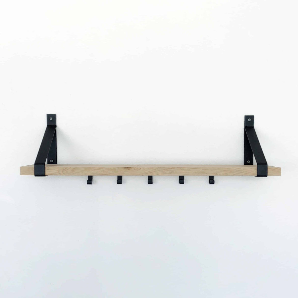 De Industriële Plankdragers met eiken plank - 25 cm