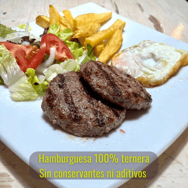 8 100% Natural Beef Burgers of 120 g / In 2 Pack