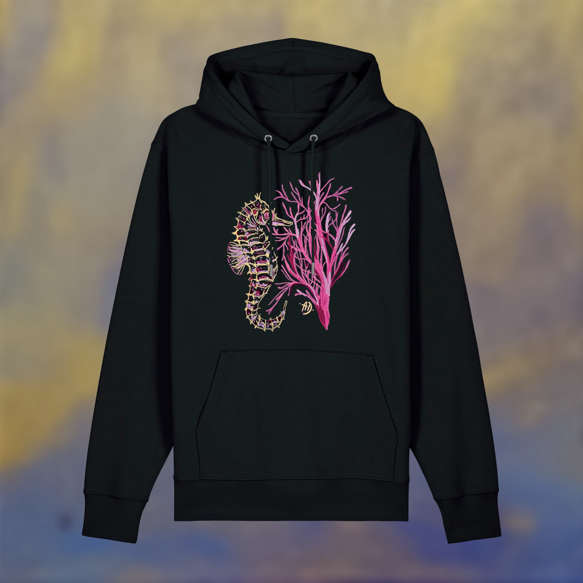 Hoodie - Seahorse pink