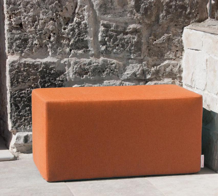 HORIZON | Pouf rettangolare in tessuto per esterni sfoderabile - ARKETICOM (2024771190853)