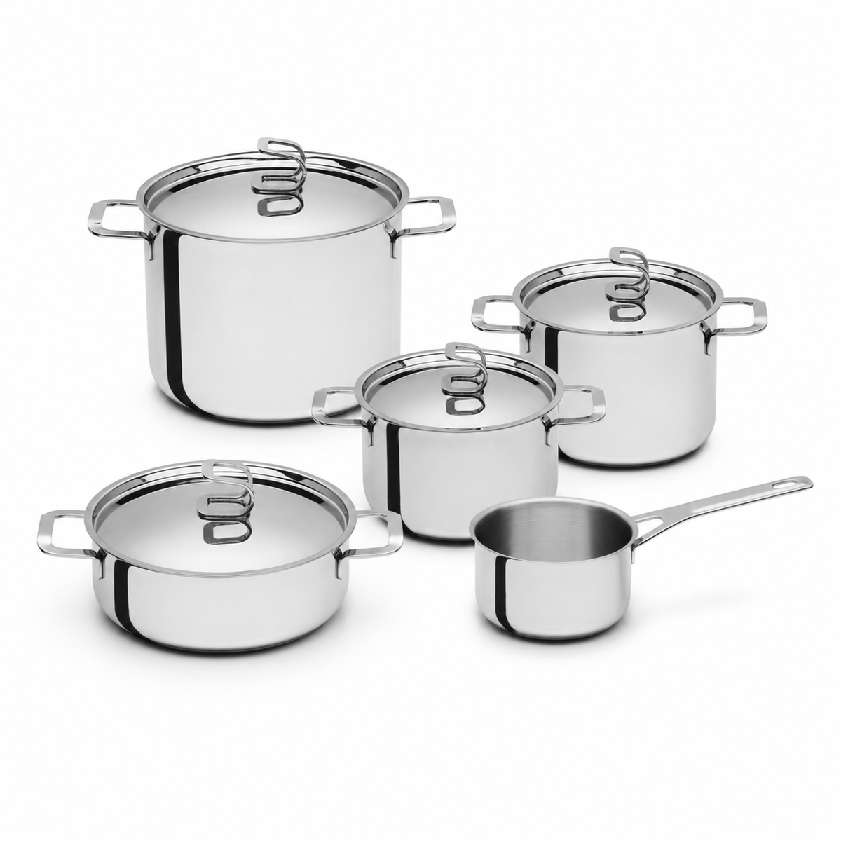 TULLIO - 9 PIECE COOKWARE SET - SERAFINO ZANI