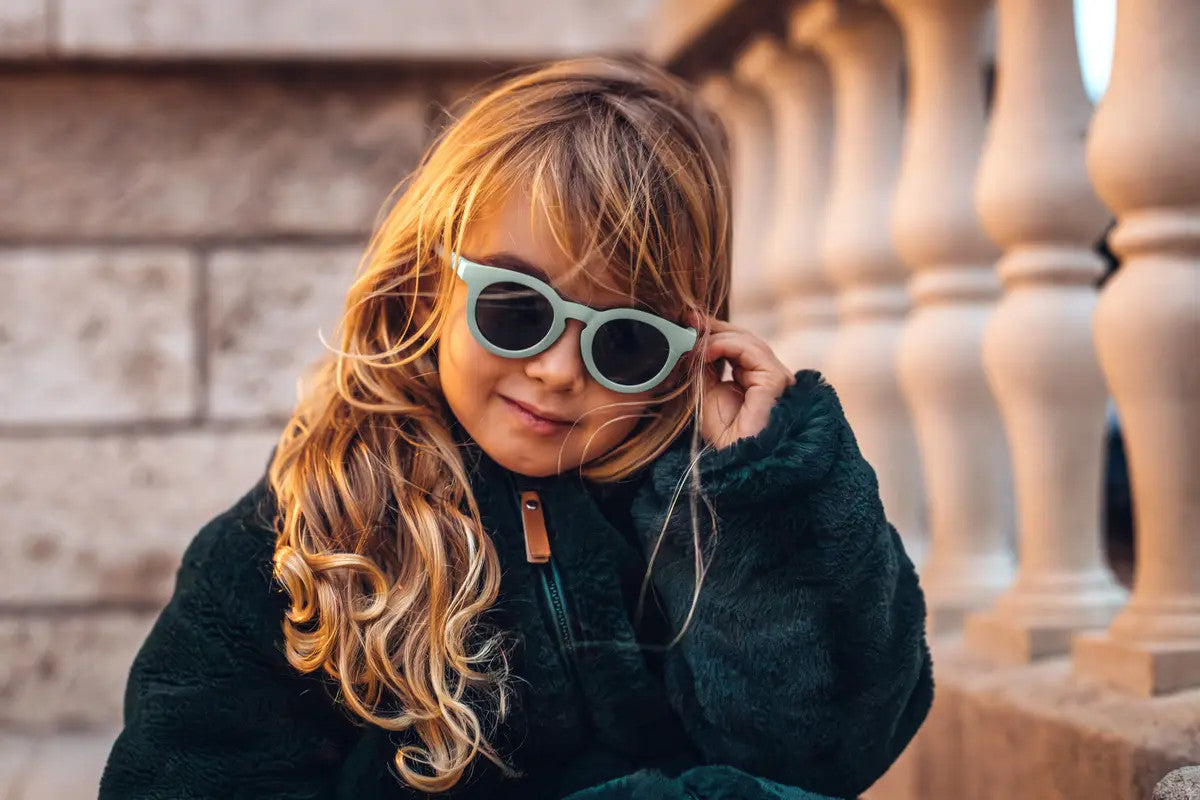 Beaba sončna očala Happy Sage Green – etui