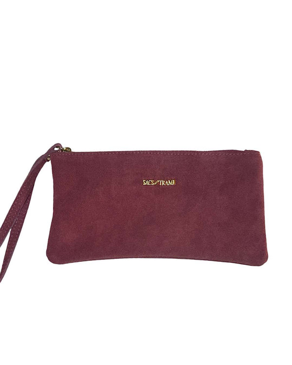 Suede Pouch Grapefruit