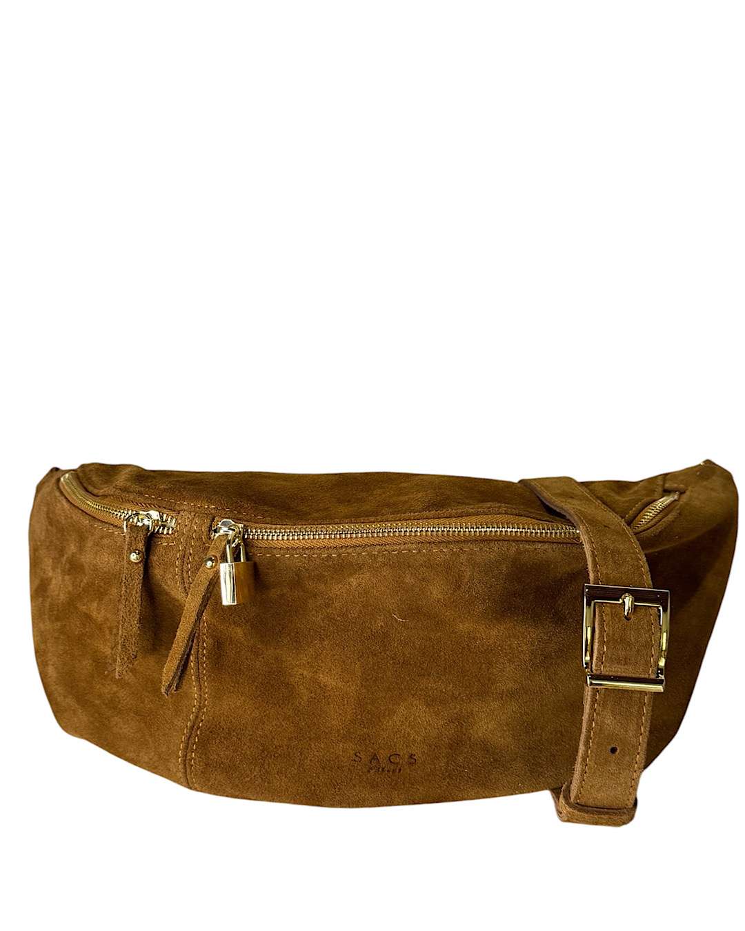 Marsupio Suede Col Cognac