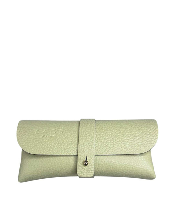 Genuine Leather Glasses Case Yellow