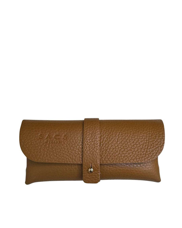 Genuine Leather Glasses Case with Leather