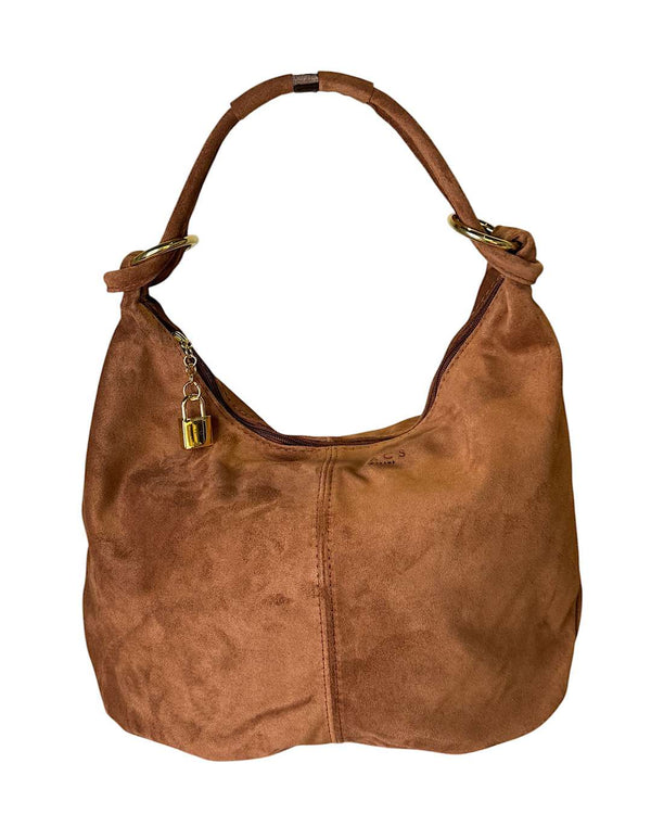 Adele Suede Bag in Brown