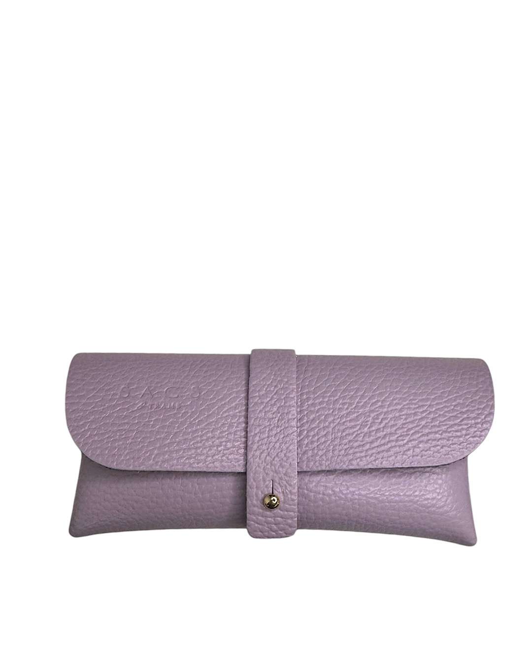 Porta Occhiali Vera Pelle Lavanda
