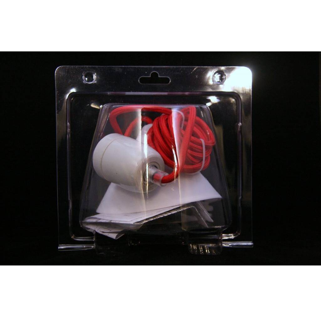 Chericoni Corda Pendant Lamp - Ironing Cord - White, Red