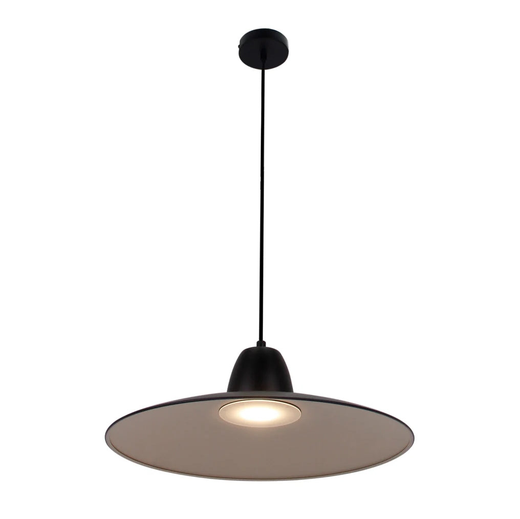 Suspension Chericoni Mantua - 1 Lumière - Noir & Crème - Design Italien - Fabricant Néerlandais