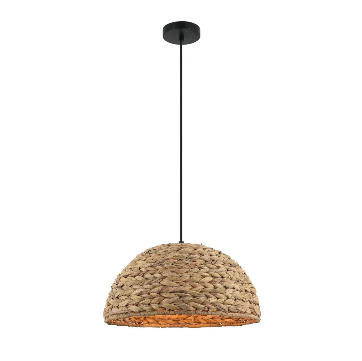 Chericoni Nature Treccia viseća lampa - 1 svjetlo - Ø 40cm - Smeđa - Izrađena od bambusa