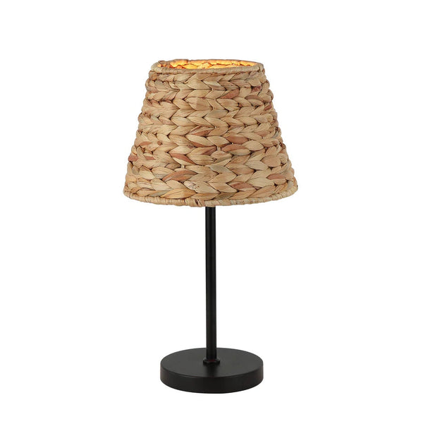 Chericoni Nature Treccia Stolna Lampa - 1 svjetlo - Ø 25cm - Smeđa - Izrađena od Bambusa