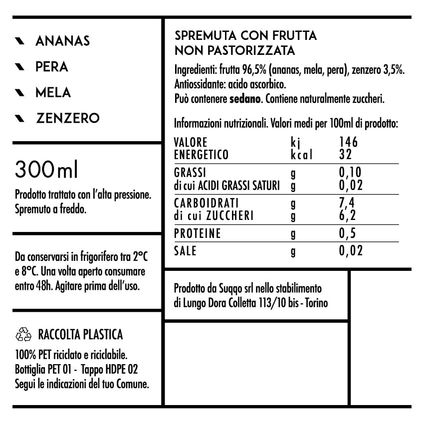 SUQQO Wake Up con Ananas e Zenzero