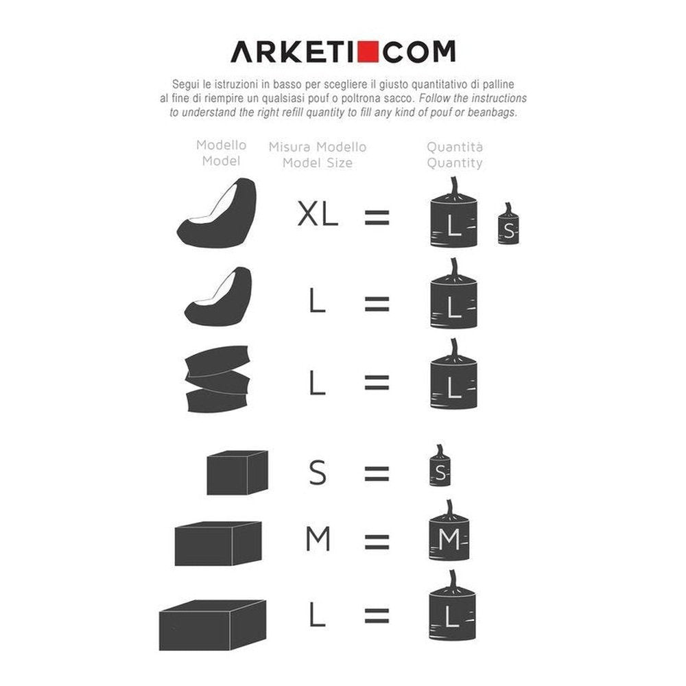 POLY PLUS | Palline di polistirolo, Riempimento per pouf e poltrone sacco S (4573456695354)