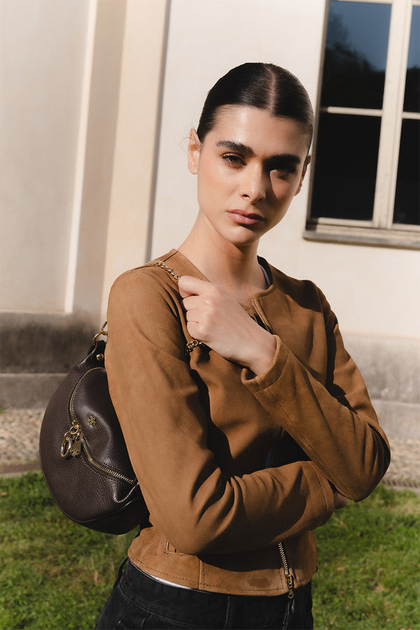 Ire Short Unlined Suede Cognac