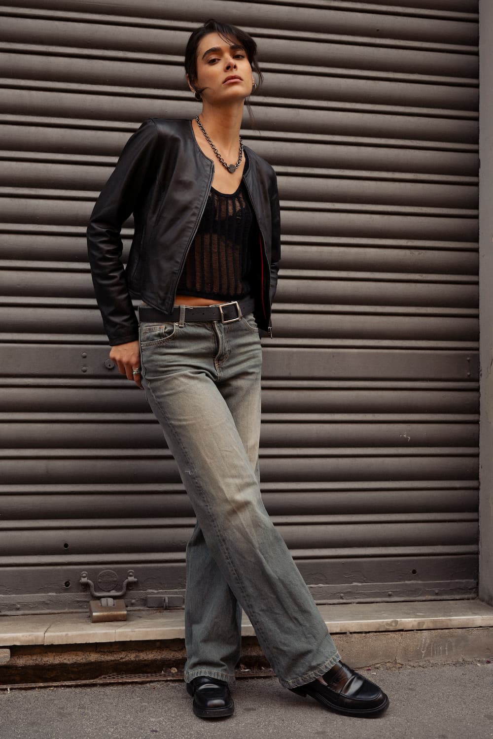 Irene Corto Collo Chanel giacca donna 100% vera pelle Made in Italy - Barone Firenze