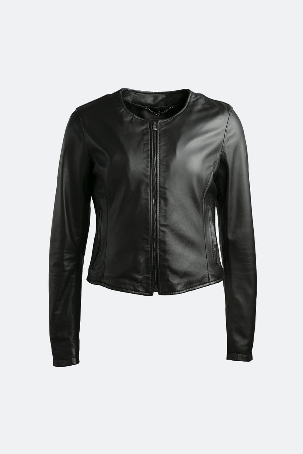 Irene Corto Collo Chanel giacca donna 100% vera pelle Made in Italy - Barone Firenze