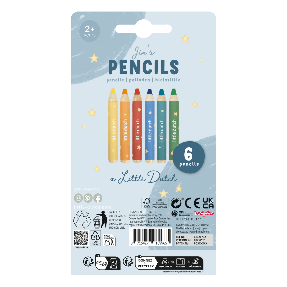 Little Dutch® Wooden Crayons
