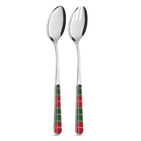 Set di Insalata - Tartan Rosso Verde BD14276