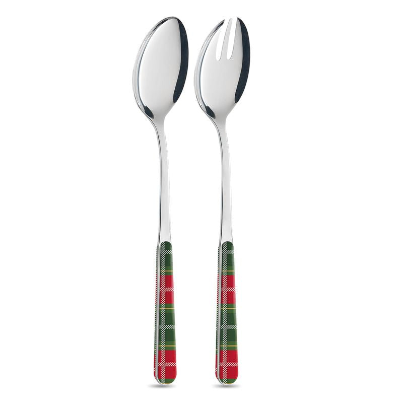 Salad Set - Red Green Tartan BD14276