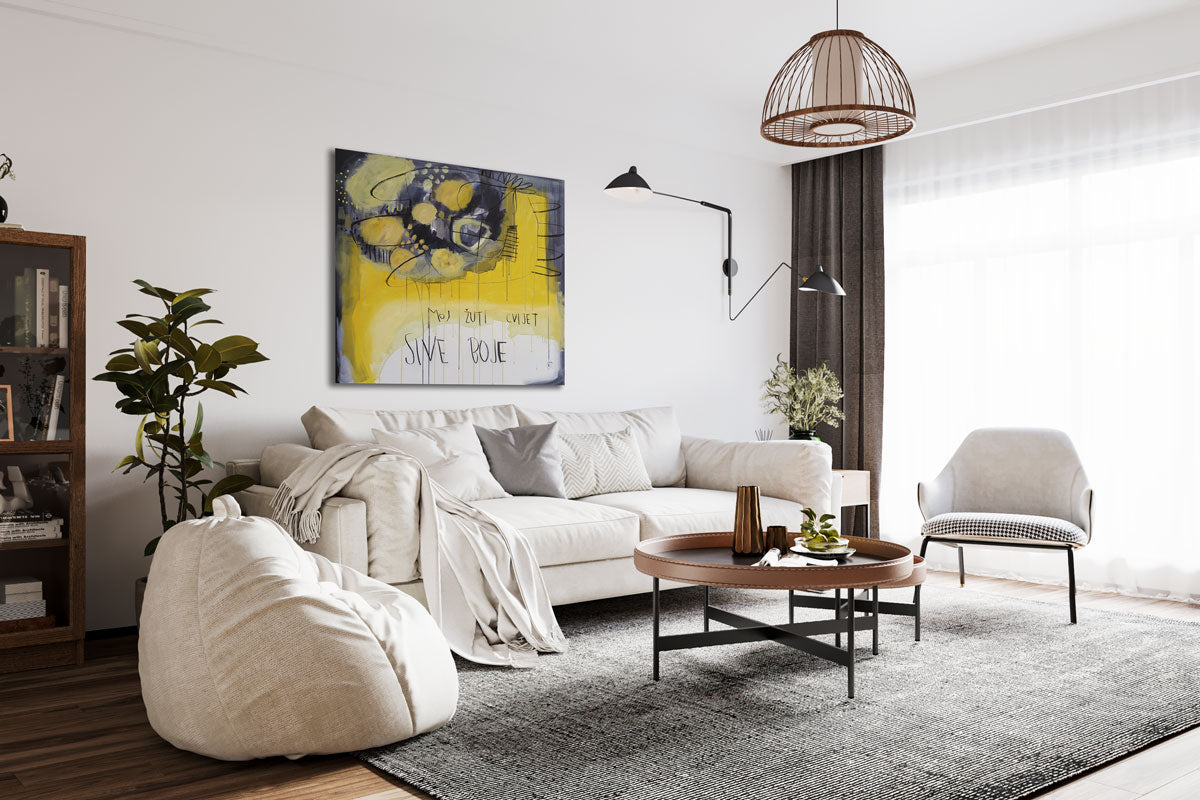 Moj žuti cvijet sive boje