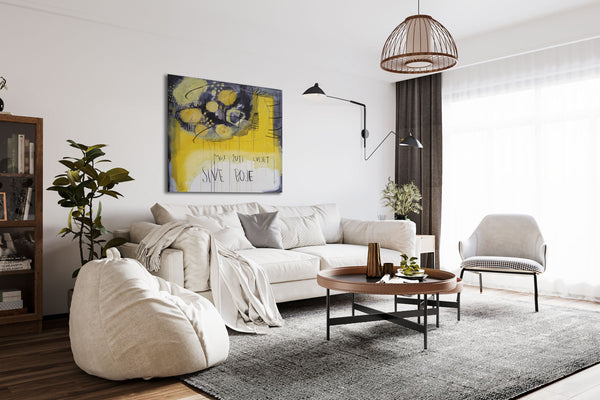 Moj žuti cvijet sive boje