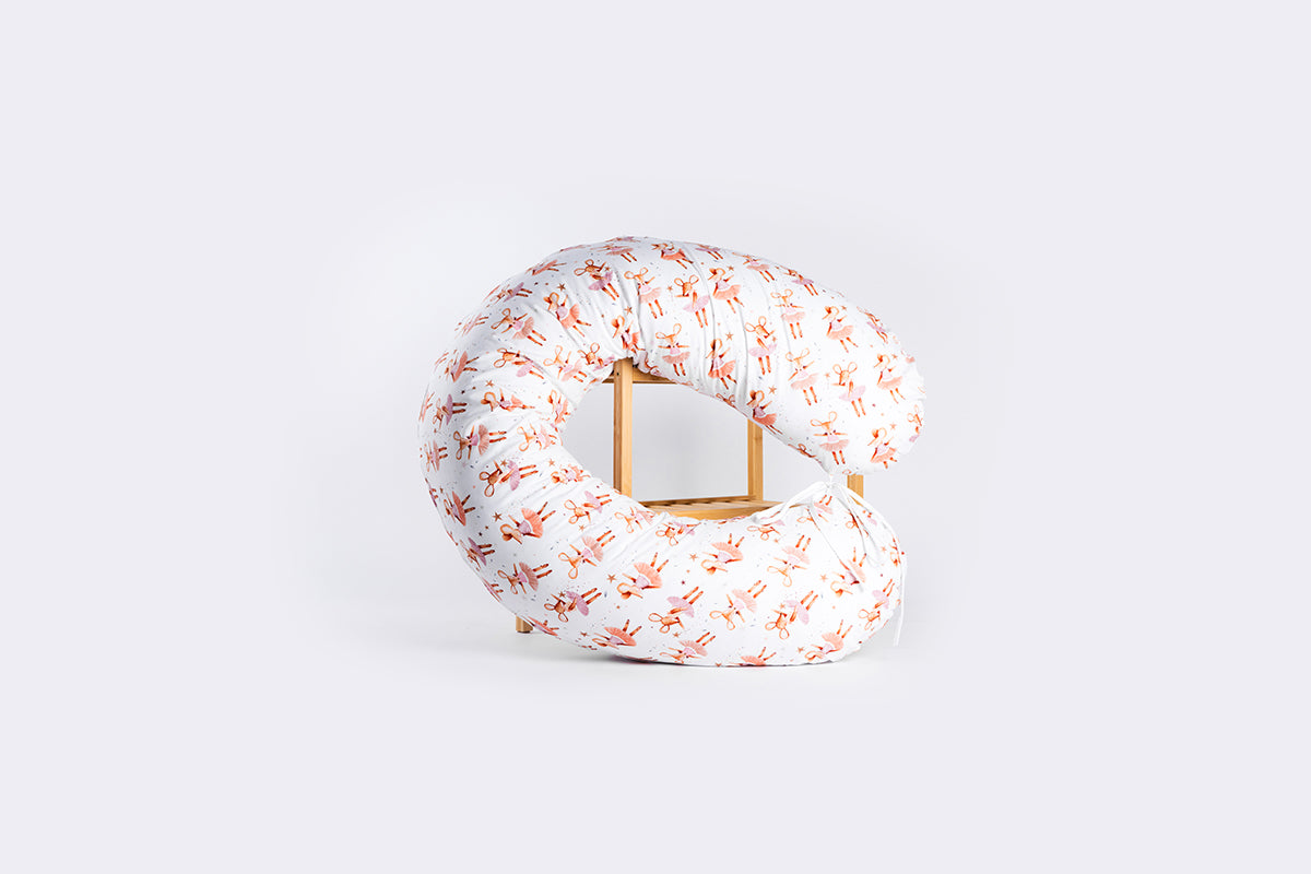 Nursing and Sleeping Pillow 170 cm with Cotton Cover - Mouse Villa
