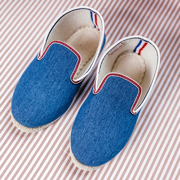chausson en toile denim