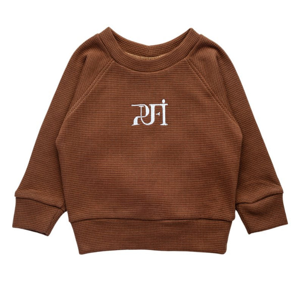 Jopa waffle MONOCROME - Chocolate - PUFFI