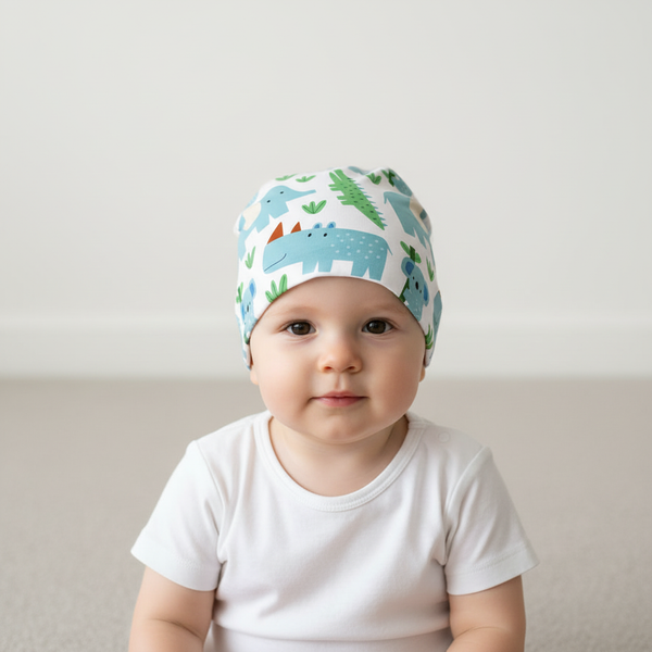 Two-Layer Hat - Dino and Crocodile