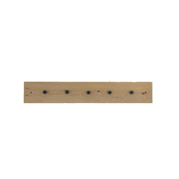 The Industrial Round Hooks with Oak Board