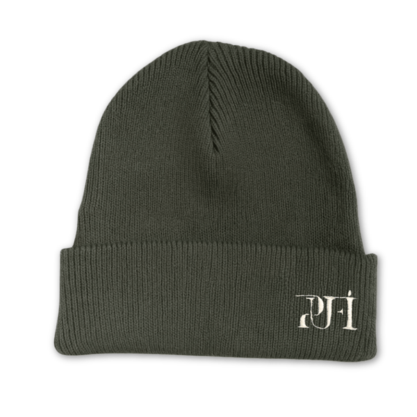 Knitted organic beanie - Green - PUFFI