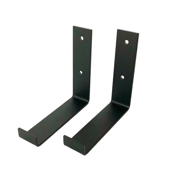 De Industriële Plankdragers L-vorm UP Mat Zwart – 15 cm