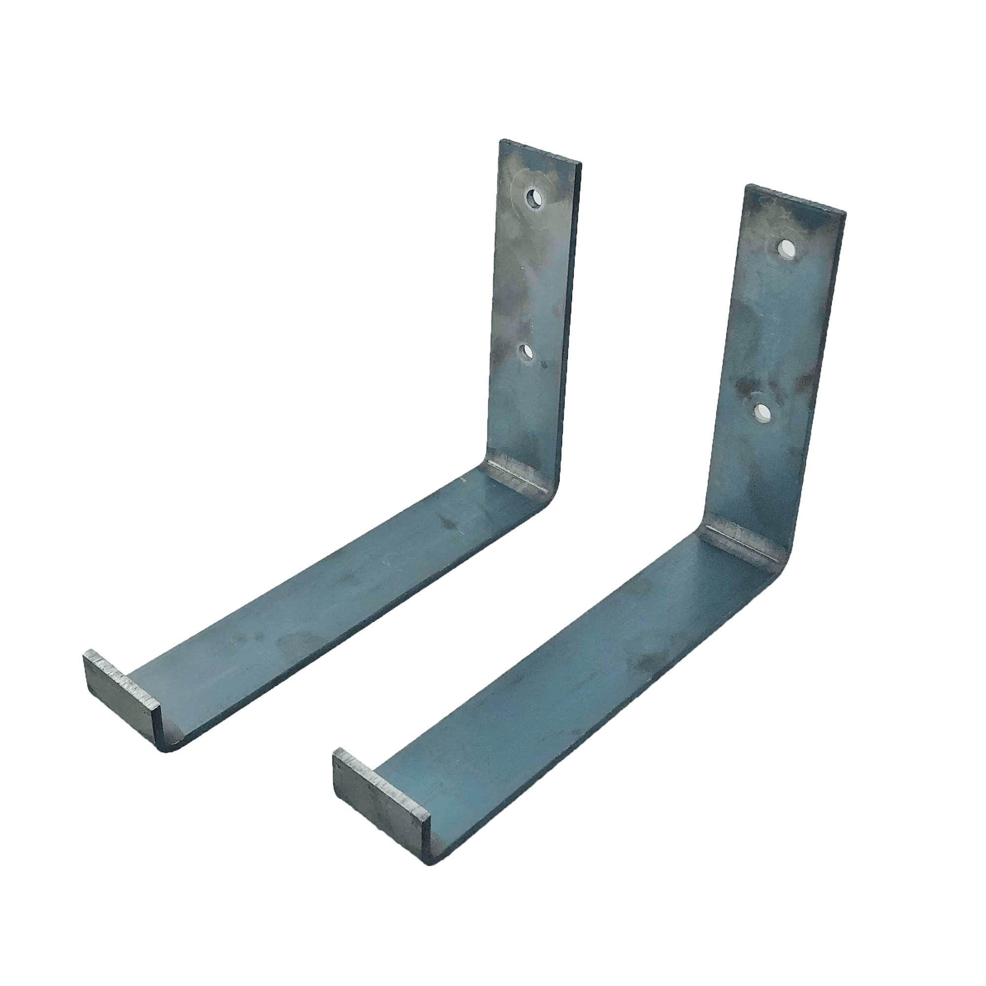 The Industrial L-Shaped Shelf Brackets UP Without Coating – 20 cm