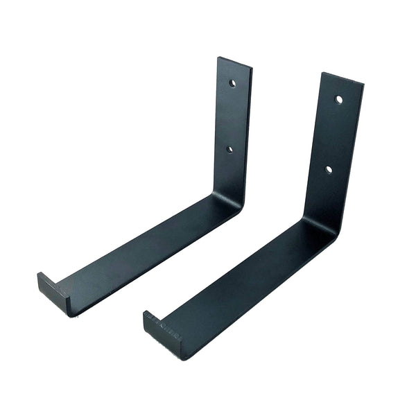 De Industriële Plankdragers L-vorm UP Mat Zwart – 20 cm