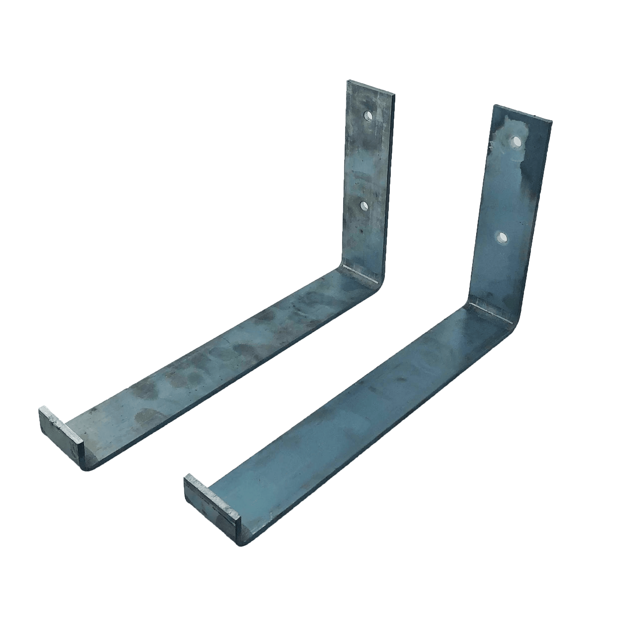 The Industrial L-Shaped Shelf Brackets UP Without Coating – 25 cm