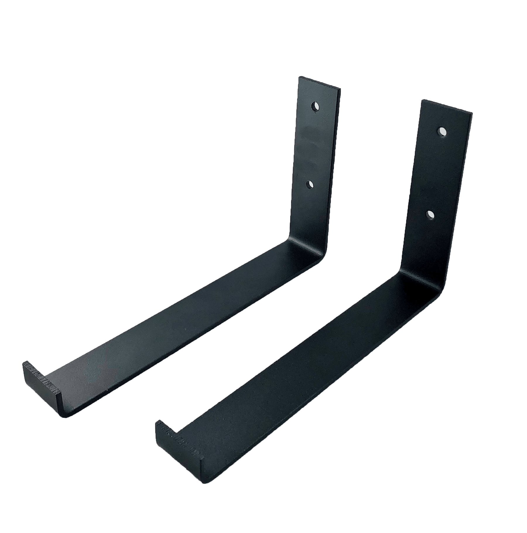 De Industriële Plankdragers L-vorm UP Mat Zwart – 25 cm