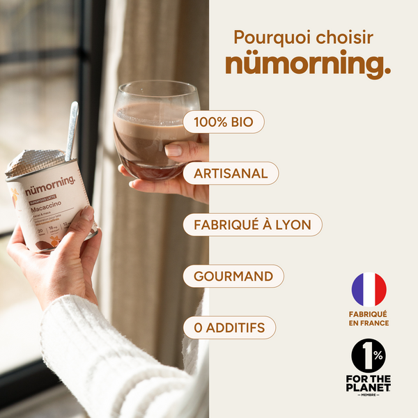 Les valeurs de nümorning : bio, artisanal, gourmand et sans additifs, fabriqué en France