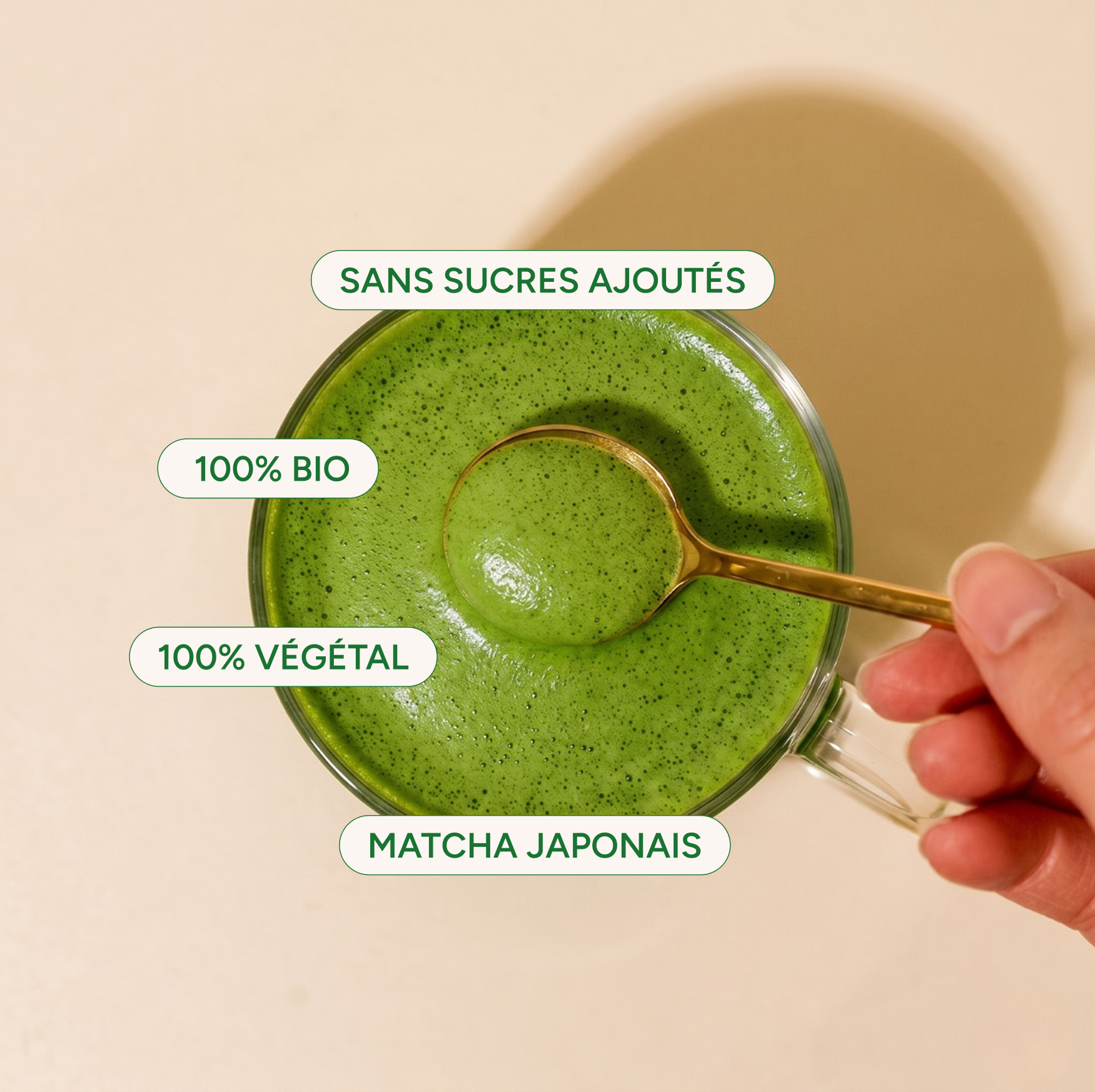 Avantages du matcha cérémonie bio : végétal, sans sucres raffinés, matcha japonais