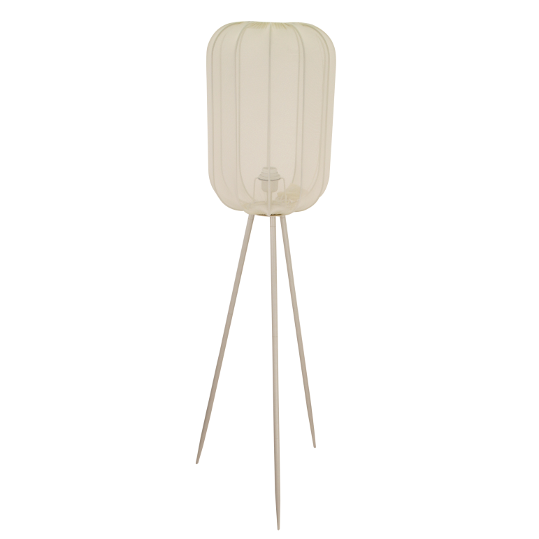 De crème Lecce vloerlamp heeft een tijdloos Japandi ontwerp. Perfect voor een warme, gezellige sfeer in jouw interieur.