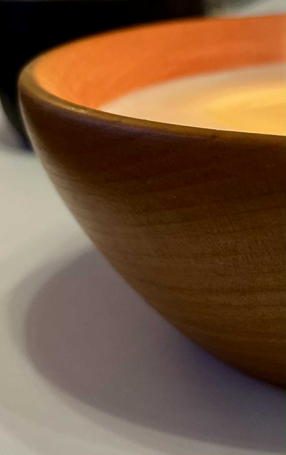 Candle in Wooden Container