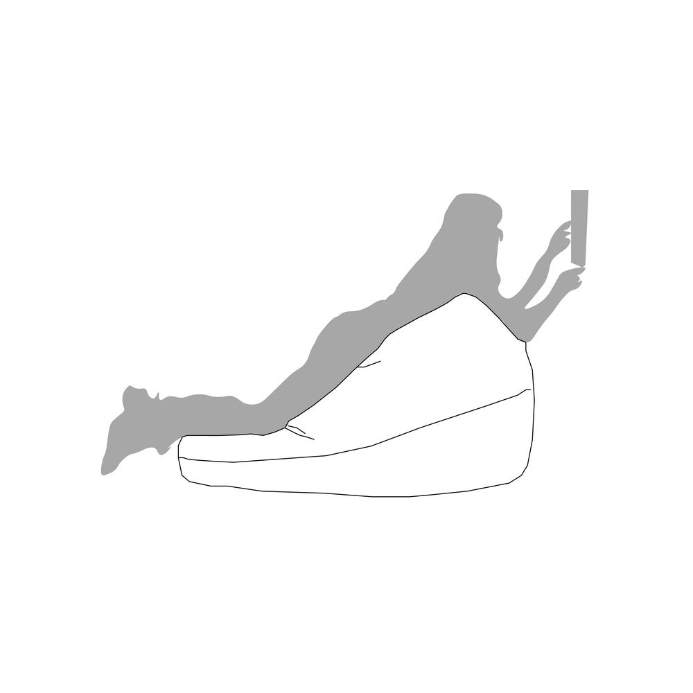 Puff Poltrona Sacco Morbida in velluto per interni sfoderabile Sessantotto di Arketicom (6056331903170)