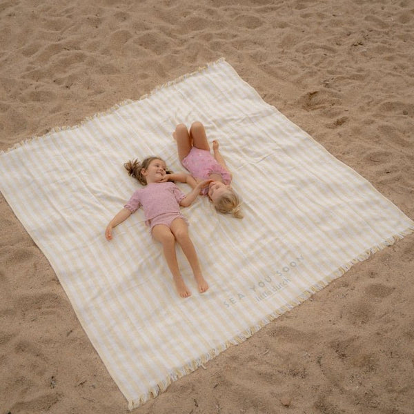 Little Dutch® brisača za plažo Beach Sunny Yellow 200x200 - PUFFI