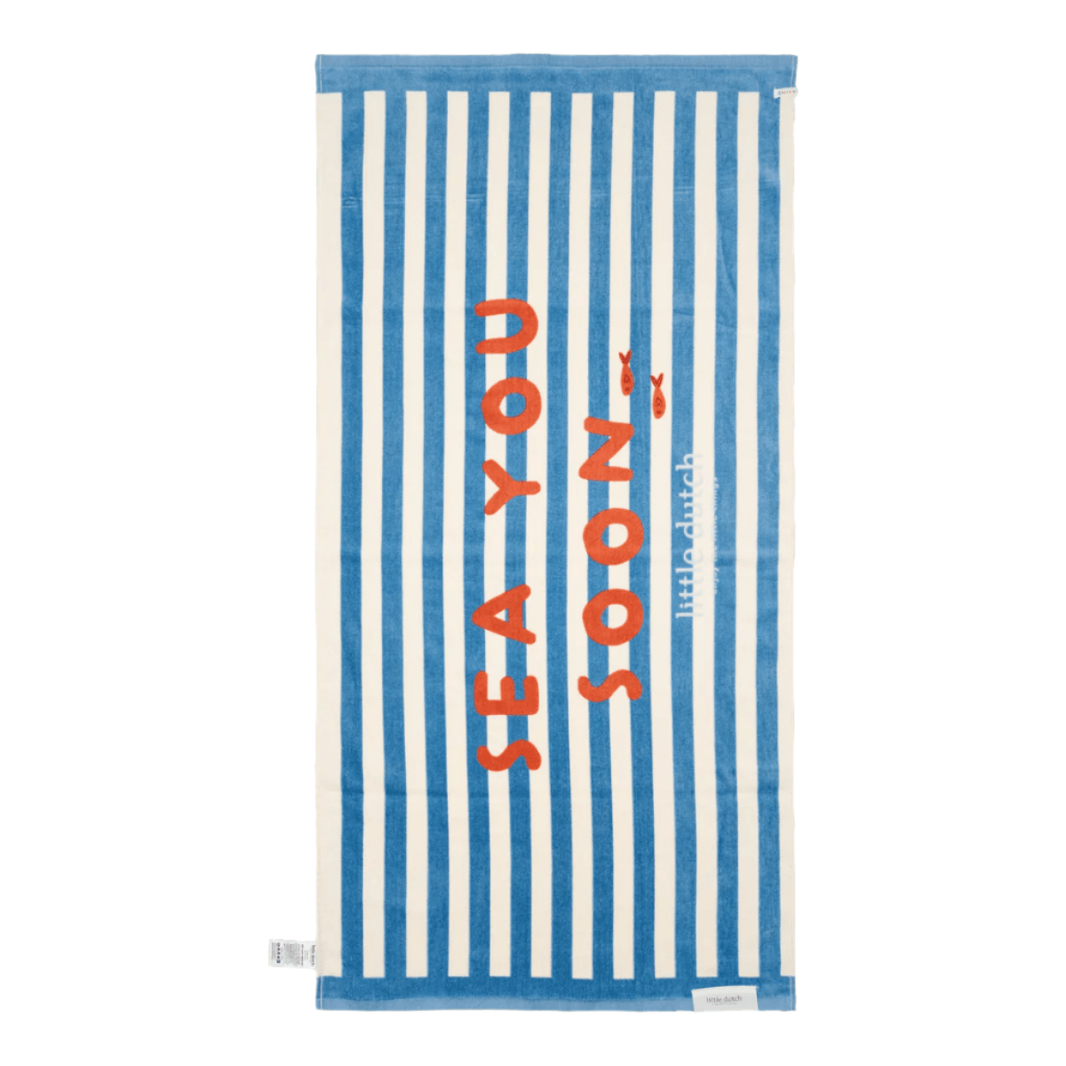 Little Dutch® brisača za plažo Ocean Sea Life Ocean Blue - PUFFI