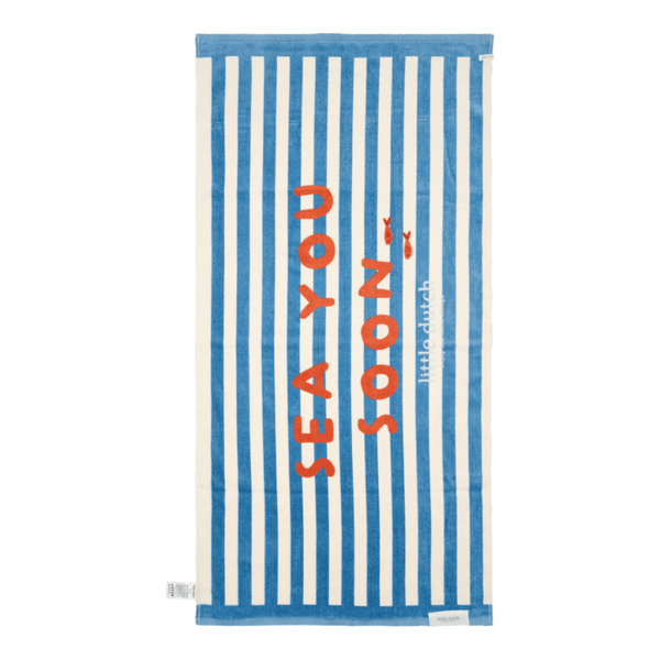 Little Dutch® brisača za plažo Ocean Sea Life Ocean Blue - PUFFI