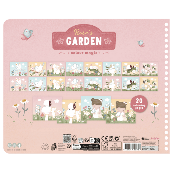Little Dutch® Čarobna pobarvanka Rosa & Friends - PUFFI