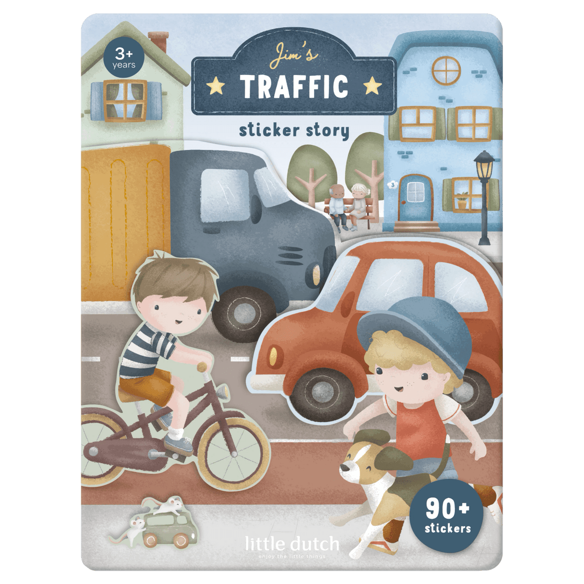 Little Dutch® Knjižica z nalepkami Jim & Friends - PUFFI